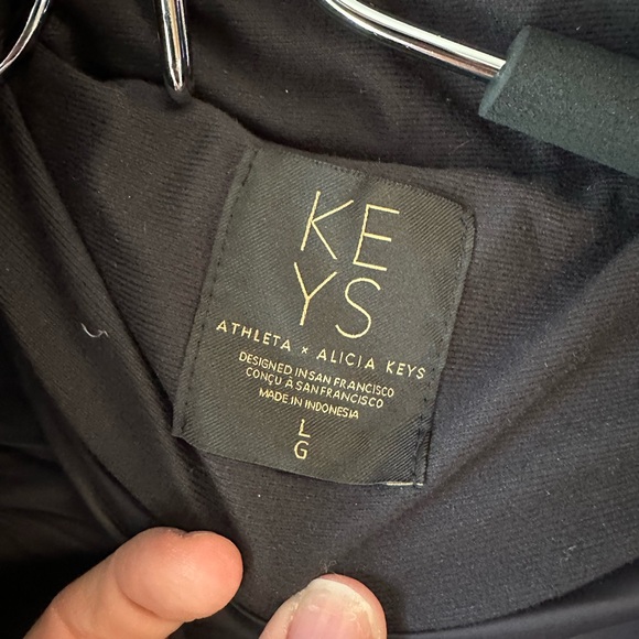 Athleta x Alicia Keys Gold Puffer Winter Jacket Sz L *Like New - Picture 3 of 10